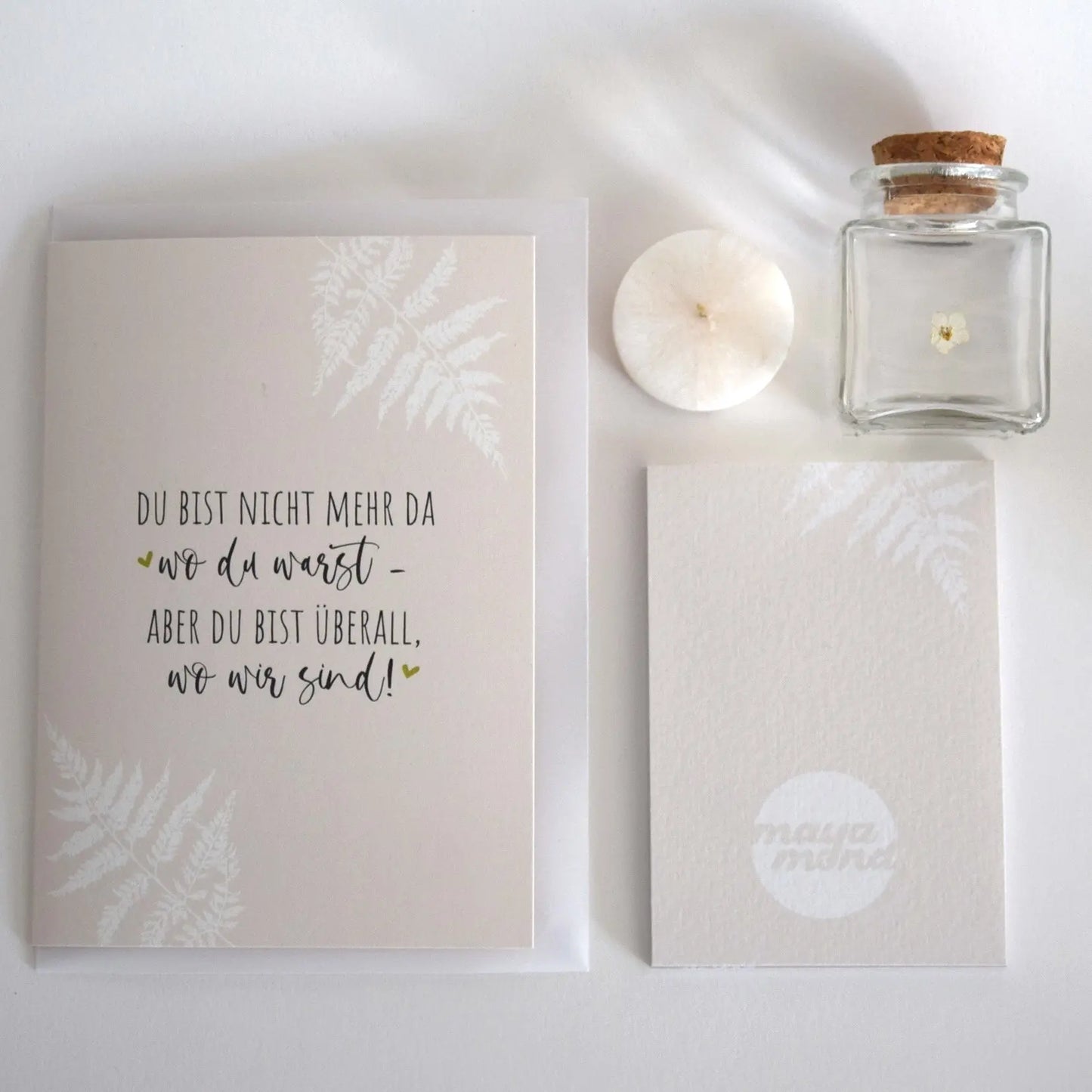Trauergeschenk Set "12 Erinnerungen" Mein Shop